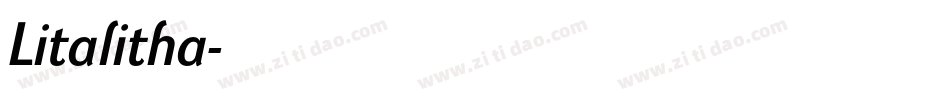 Litalitha字体转换