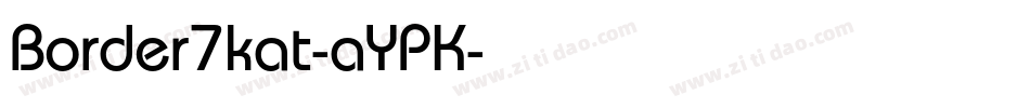 Border7kat-aYPK字体转换