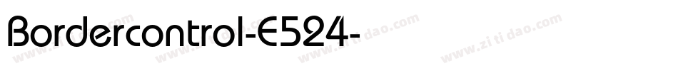 Bordercontrol-E524字体转换