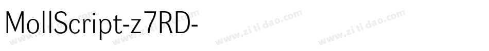 MollScript-z7RD字体转换