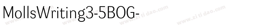 MollsWriting3-5BOG字体转换