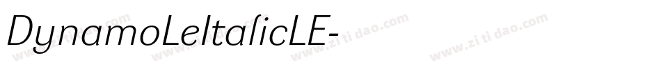 DynamoLeItalicLE字体转换