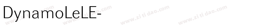 DynamoLeLE字体转换