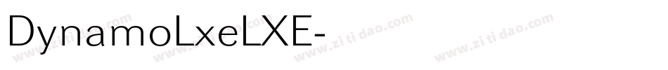 DynamoLxeLXE字体转换