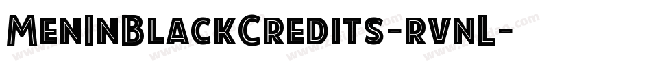 MenInBlackCredits-rvnL字体转换