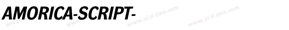 AMORICA-SCRIPT字体转换