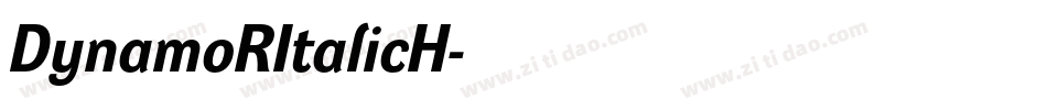 DynamoRItalicH字体转换
