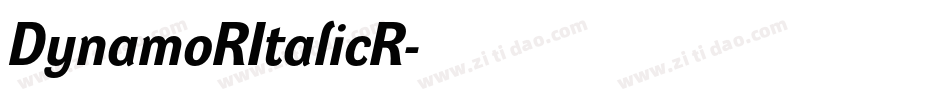 DynamoRItalicR字体转换