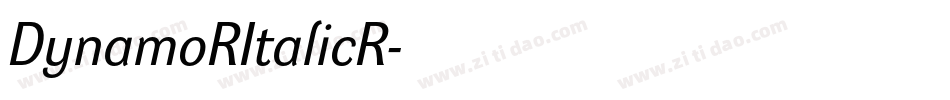 DynamoRItalicR字体转换
