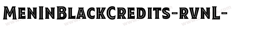 MenInBlackCredits-rvnL字体转换