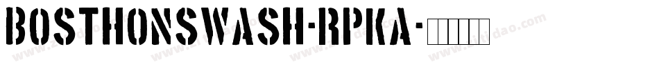 BosthonSwash-rPKA字体转换