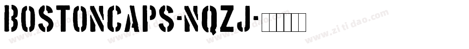 BostonCaps-nqZJ字体转换