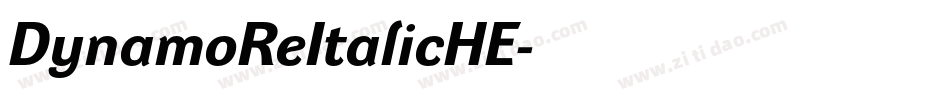 DynamoReItalicHE字体转换
