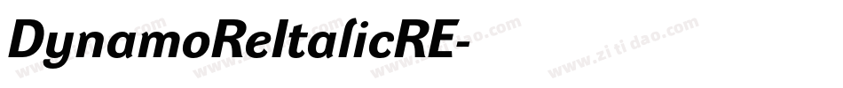DynamoReItalicRE字体转换