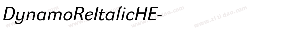 DynamoReItalicHE字体转换