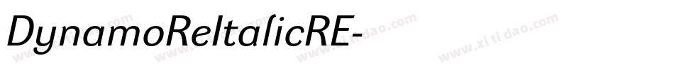 DynamoReItalicRE字体转换