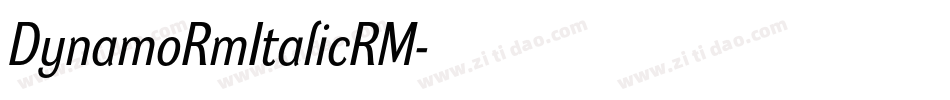 DynamoRmItalicRM字体转换