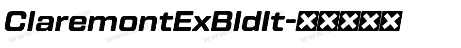 ClaremontExBldIt字体转换