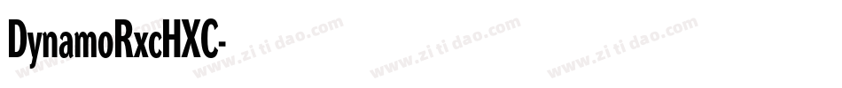 DynamoRxcHXC字体转换