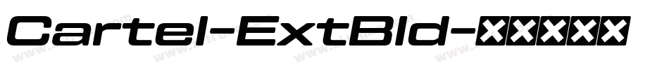 Cartel-ExtBld字体转换