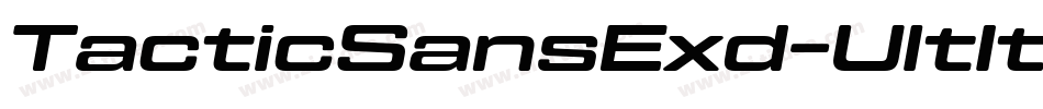 TacticSansExd-UltIt字体转换
