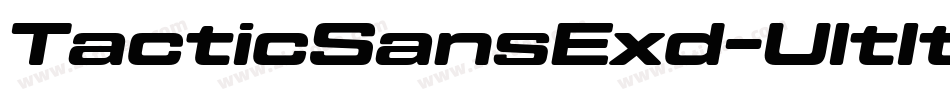 TacticSansExd-UltIt字体转换