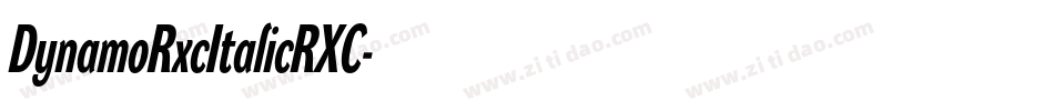 DynamoRxcItalicRXC字体转换