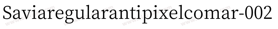 Saviaregularantipixelcomar-002R字体转换