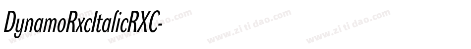 DynamoRxcItalicRXC字体转换