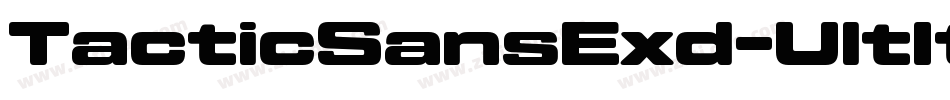 TacticSansExd-UltIt字体转换