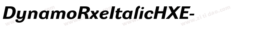 DynamoRxeItalicHXE字体转换