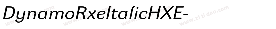 DynamoRxeItalicHXE字体转换