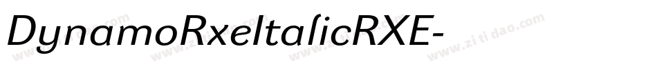DynamoRxeItalicRXE字体转换
