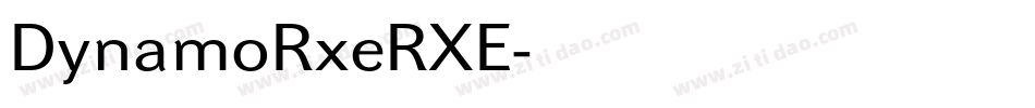DynamoRxeRXE字体转换