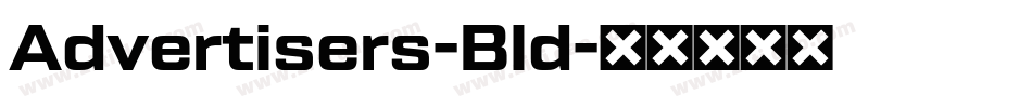 Advertisers-Bld字体转换