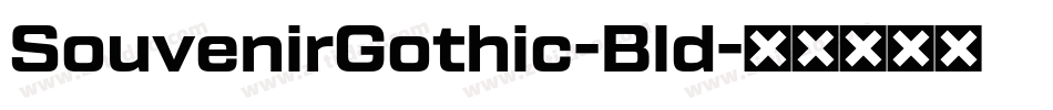 SouvenirGothic-Bld字体转换