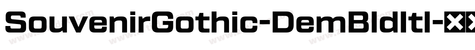 SouvenirGothic-DemBldItl字体转换