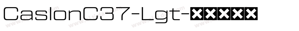 CaslonC37-Lgt字体转换