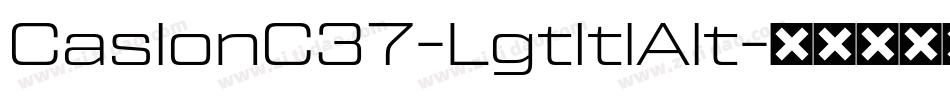CaslonC37-LgtItlAlt字体转换