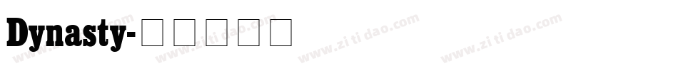 Dynasty字体转换