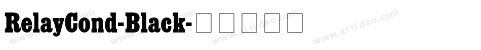 RelayCond-Black字体转换