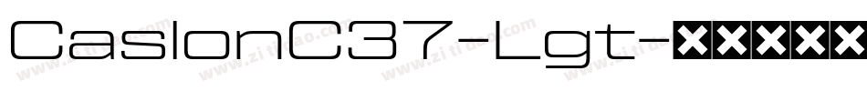 CaslonC37-Lgt字体转换