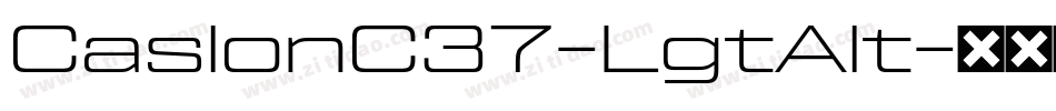 CaslonC37-LgtAlt字体转换