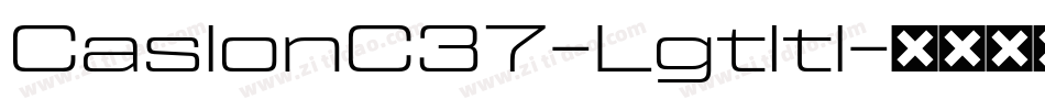 CaslonC37-LgtItl字体转换