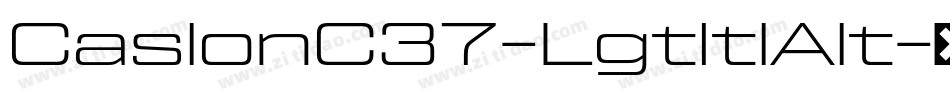 CaslonC37-LgtItlAlt字体转换