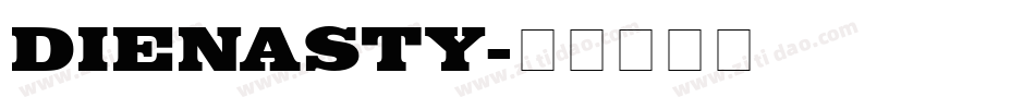 DIENASTY字体转换