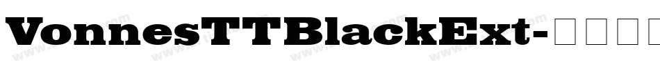 VonnesTTBlackExt字体转换
