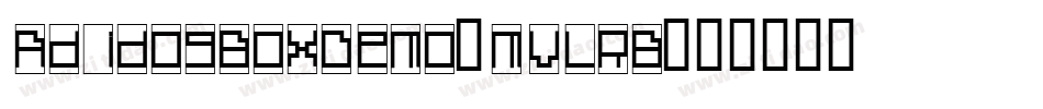 AdidogBoxDemo-MVLRB字体转换