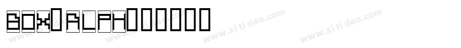 BOX-ALPH字体转换