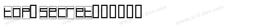 top_secret字体转换